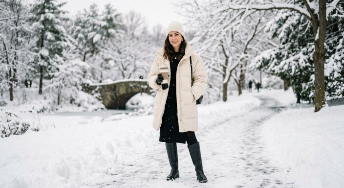 15 Winter Puffer Jacket Outfits That Look Stylish
