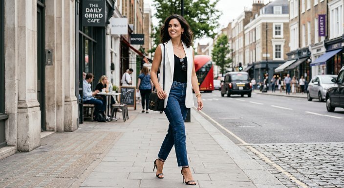 16 White Sleeveless Blazer Outfit Ideas That Shine