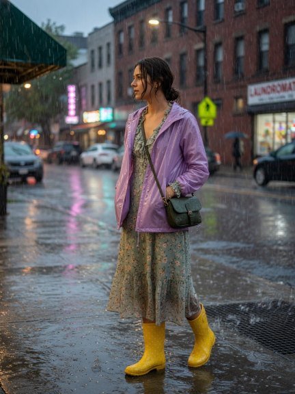 16 Rainy Day Outfit Ideas That Stay Stylish
