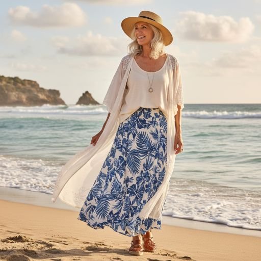 14 Beach Outfits for Women Over 50 That Look Chic